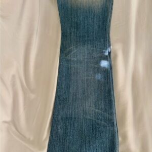 Big Star Light Blue Denim Low-Rise Jeans